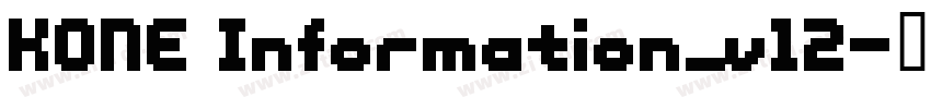 KONE Information_v12字体转换